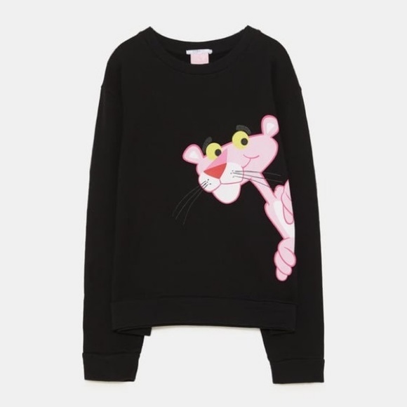 pink panther sweater zara